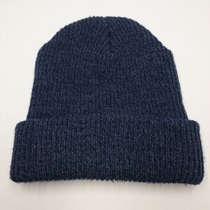 Columbia Beanie Hat Watch Cap Mens Toboggan Knit Blue OSFA